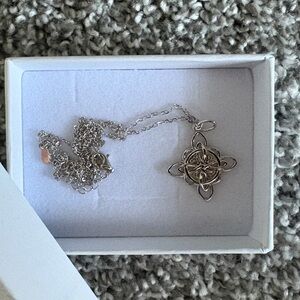 Celtic Knot Silver Pendant Necklace